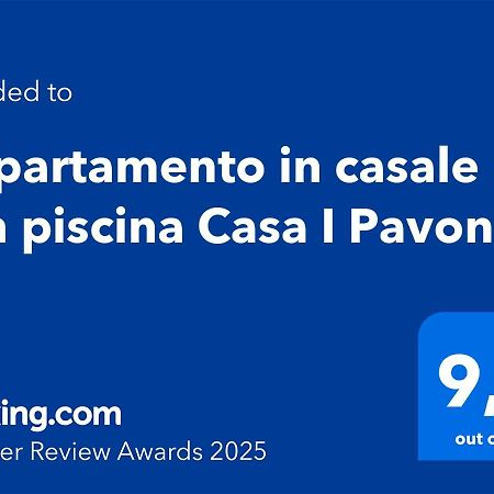 Appartamento In Casale Con Piscina Casa I Pavoni Chianni Luaran gambar