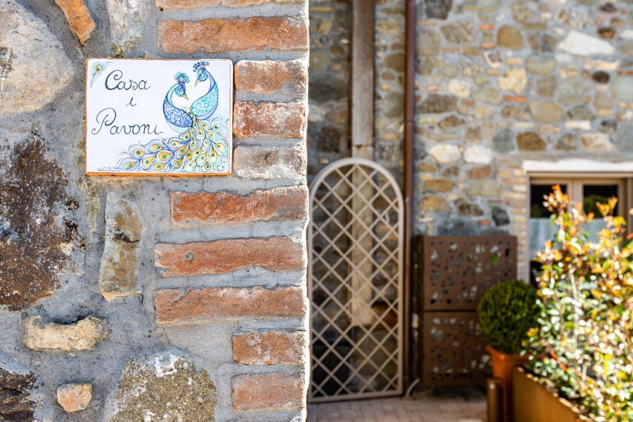 Appartamento In Casale Con Piscina Casa I Pavoni Chianni Luaran gambar