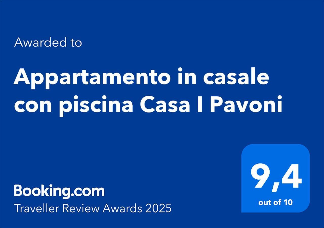 Appartamento In Casale Con Piscina Casa I Pavoni Chianni Luaran gambar